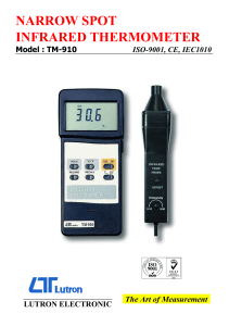 NARROW SPOT INFRARED THERMOMETER