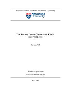 The Future Looks Gloomy for FPGA Interconnects