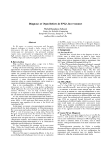 Diagnosis of Open Defects in FPGA Interconnect