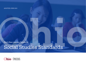 Social Studies Standards - Ohio Department of Education