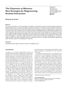 The Classroom as Rhizome: New Strategies for Diagramming