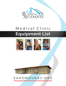 Medical Clinic Equipment List