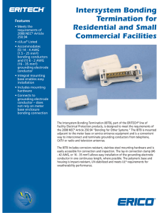 Intersystem Bonding Termination for Residential and Small