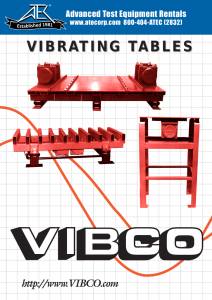 vibrating table catalog - Advanced Test Equipment Rentals