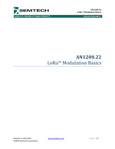 AN1200.22 LoRa™ Modulation Basics