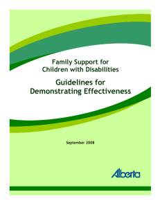 Guidelines for Demonstrating Effectiveness