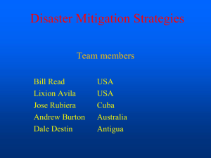 Disaster Mitigation Strategies