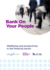 Wellbeing and productivity in the financial sector