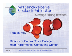 MPI Send/Receive Blocked/Unblocked