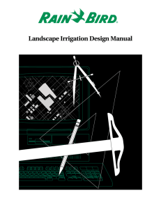 Rain Bird Landscape Irrigation Design Manual