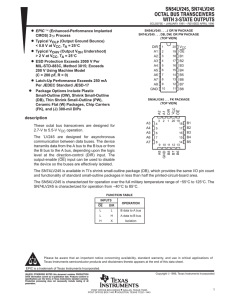 Octal Bus Transceivers With 3-State Outputs