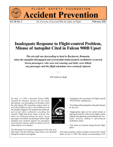 Inadequate Response to Flight-control Problem, Misuse of Autopilot