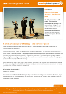 Communicate your Strategy