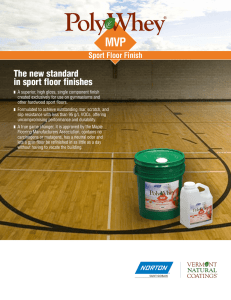 The new standard in sport floor finishes