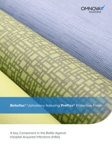 Coated Fabrics with PreFixx Protective Finish for Healthcare Brochure