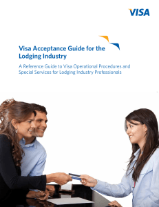 Visa Acceptance Guide for the Lodging Industry