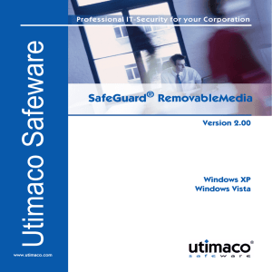 SafeGuard RemovableMedia