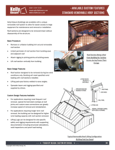 Removable Roof Sections