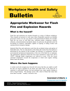 Appropriate Workwear for Flash Fire and Explosion Hazards (PPE005)