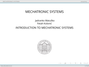 mechatronic systems