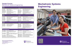 Mechatronic Systems Engineering
