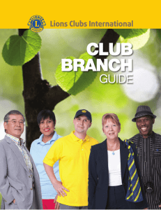 Club Branch Guide - Lions Clubs International