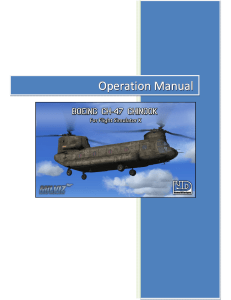 Boeing CH-47 Chinook for FSX Operation Manual