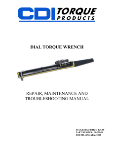 CDI DIAL INDICATING (RIGID HOUSING) TORQUE WRENCH