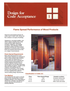 Flame Spread Performance of Wood Products