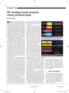 RF wireless burst analysis using oscilloscopes