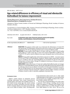 Age-related differences in efficiency of visual and