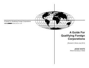 A Guide For Qualifying Foreign Corporations