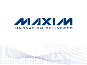 Maxim Integrated Products Company Overview