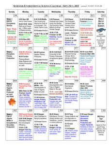 Student Calendar