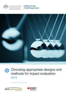 Choosing appropriate designs and methods for impact evaluation