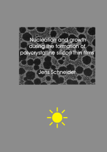 Nucleation and growth during the formation of polycrystalline silicon