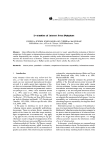 Evaluation of Interest Point Detectors