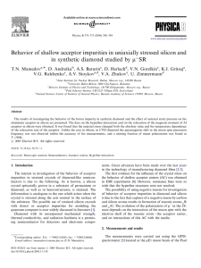 Behavior of shallow acceptor impurities in uniaxially stressed silicon