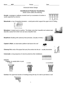 Architectural Features Vocabulary