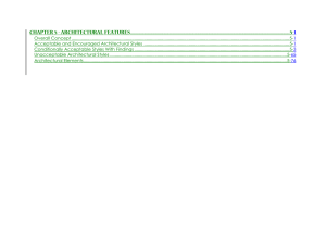 CHAPTER 5 - ARCHITECTURAL FEATURES