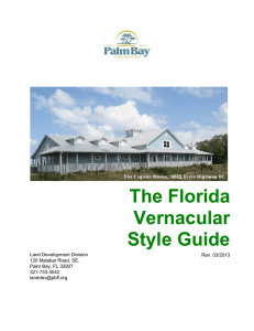 The Florida Vernacular Architectural Style
