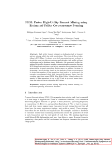 FHM: Faster High-Utility Itemset Mining using Estimated Utility Co