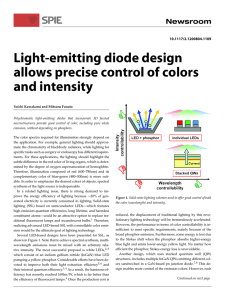 Light-emitting diode design allows precise control of colors