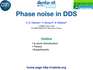 Phase noise in DDS