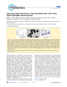 Improving Light Harvesting in Dye-Sensitized