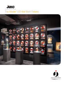 Trac-Master LED Wall Wash Fixtures