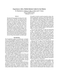 Experiences with a Mobile Robotic Guide for the Elderly