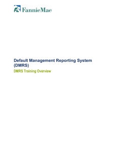 DMRS Training Overview