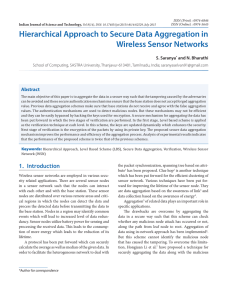Hierarchical Approach to Secure Data Aggregation in Wireless