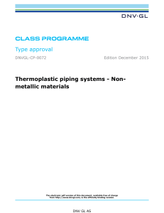 DNVGL-CP-0072 Thermoplastic piping systems - Non